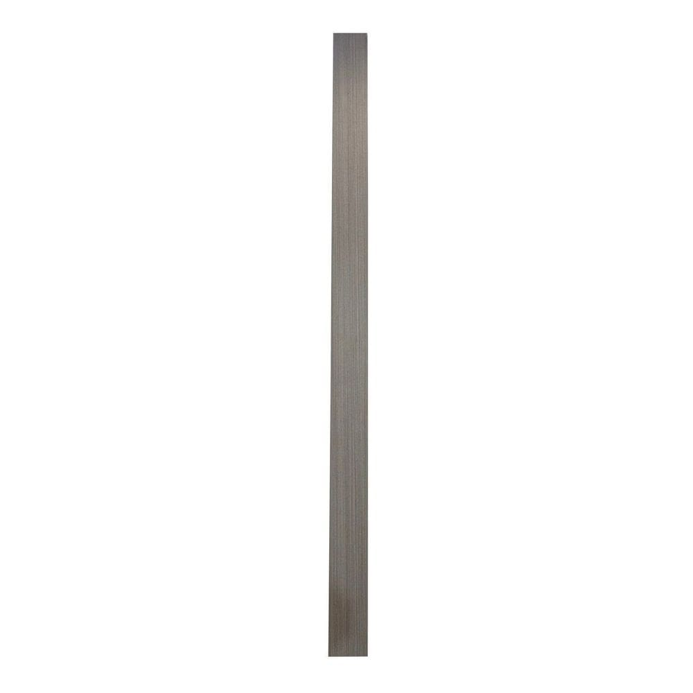 Divisória Leve Decorativa Wpc 10cm X 3,5cm X 270cm Amadeirado Cinza