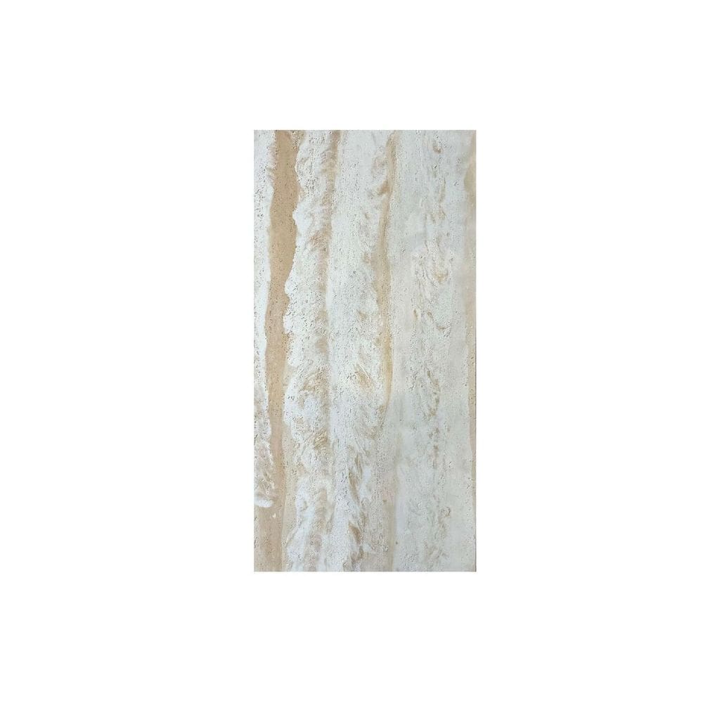 Revestimento Pedra Leve Semi-flexível Decorativa 120cm X 60cm 3mm de Espessura Travertino