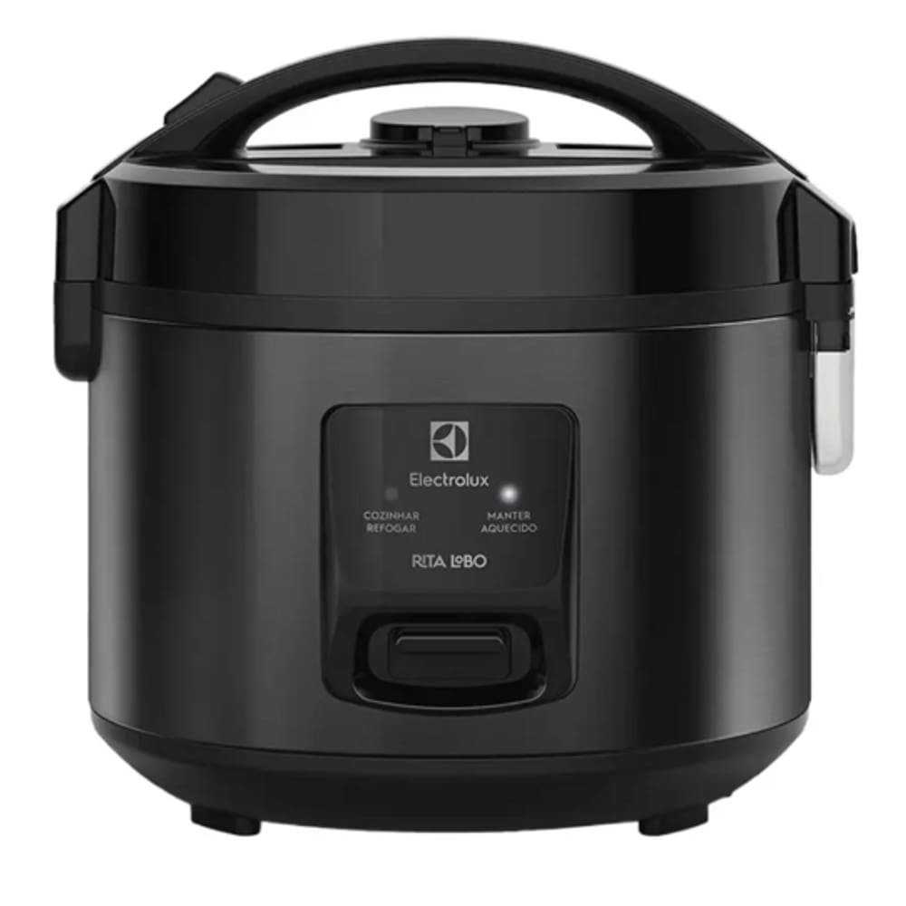 Panela de Arroz 2L Electrolux 350W faz 6 Xicaras Ellegance Black 220V