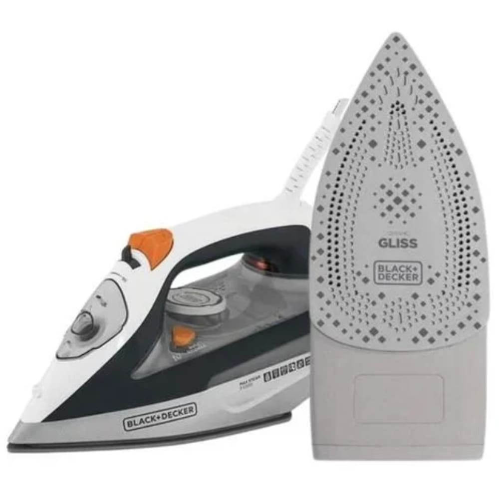 Ferro a Vapor 1200W Turbo Air Black Decker Ceramica Silver 127V