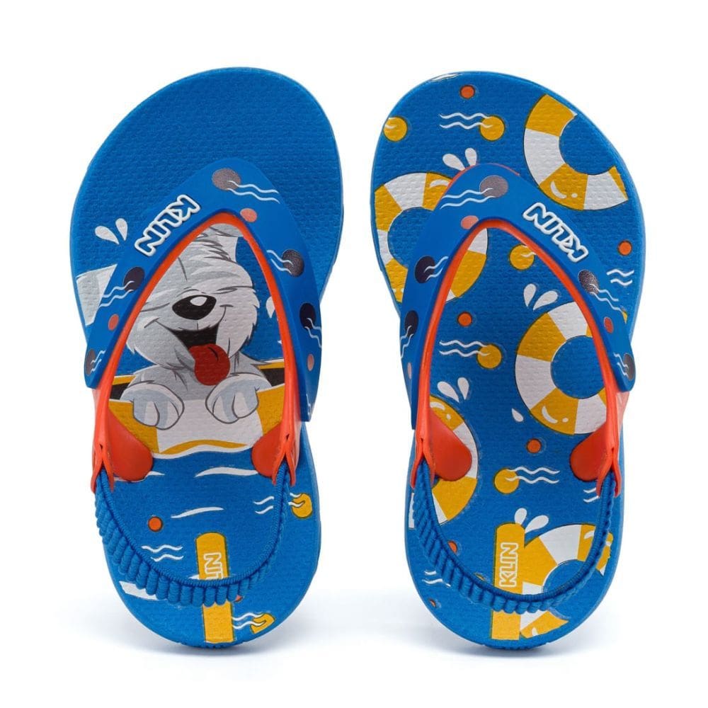 chinelo infantil klin acqua print verao menino