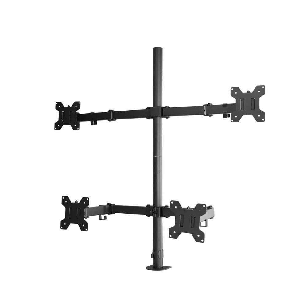 Suporte para 4 Monitores / TVs até 32 PIX - Morsa -  Regulagem de Altura e Ângulo - VESA - PX-200M