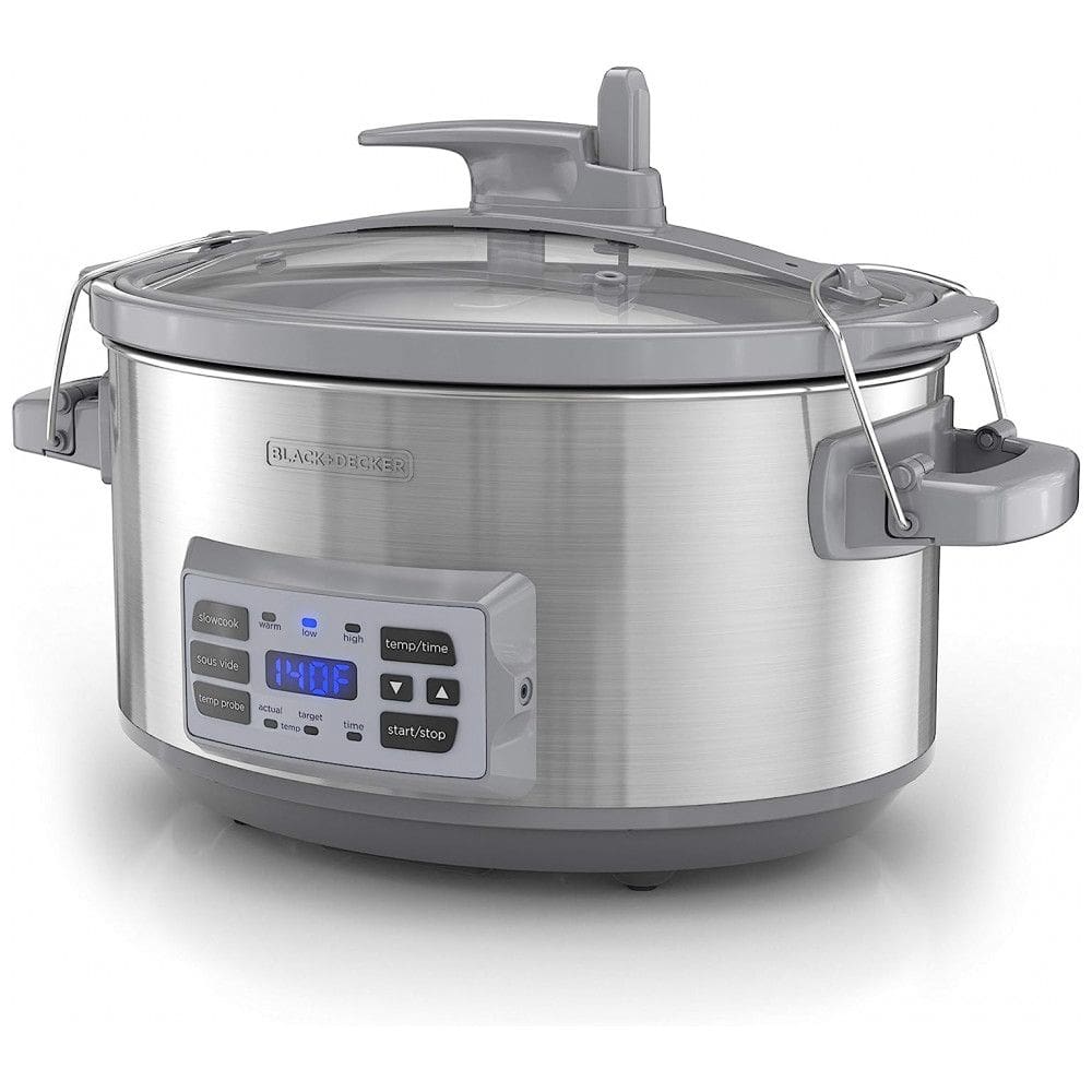 Panela Elétrica Programável 7 Litros com Timer Digital, 110V 1000W, BLACK DECKER SCD7007SSD, Prata