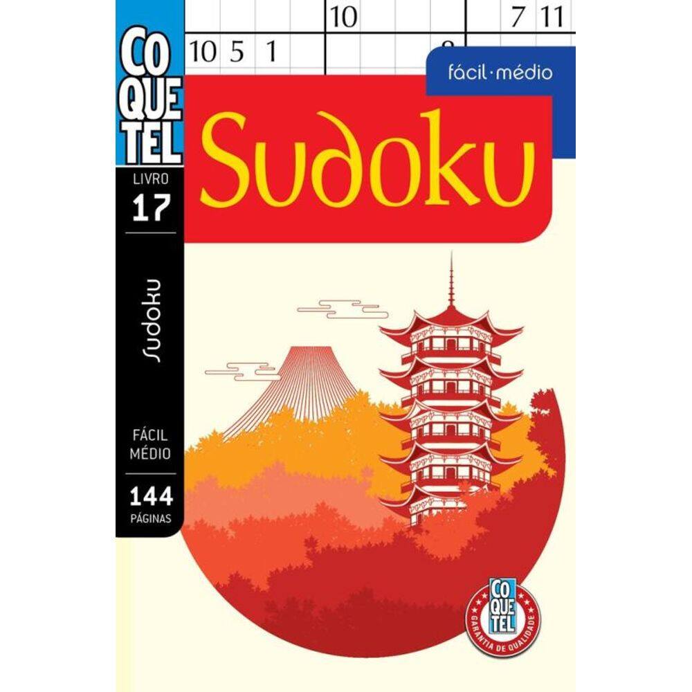 Livro Coquetel Sudoku Fácil/Médio 17