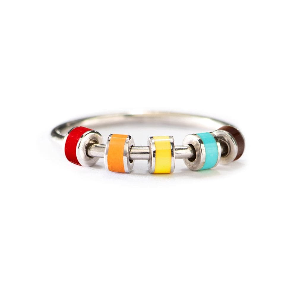 Fidget Ring STORYJEWELLERY Anéis Fidget para mulheres em prata