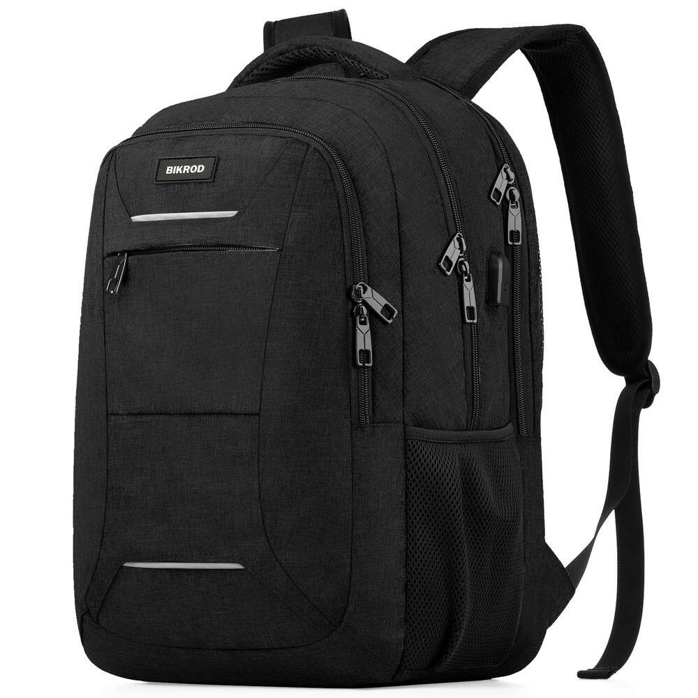 Mochila BIKROD para homens e mulheres, School Travel College Black
