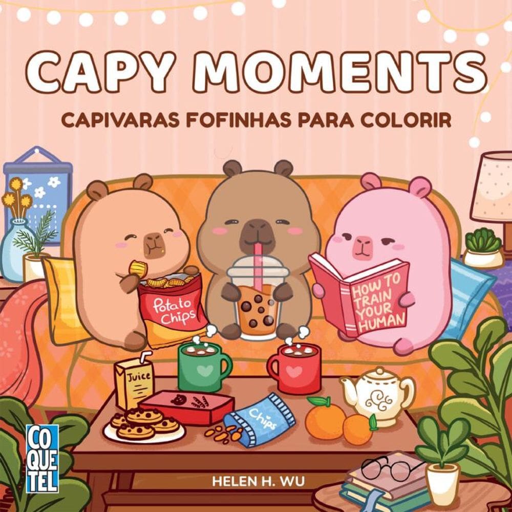 Capy Moments: Capivaras fofinhas para colorir
