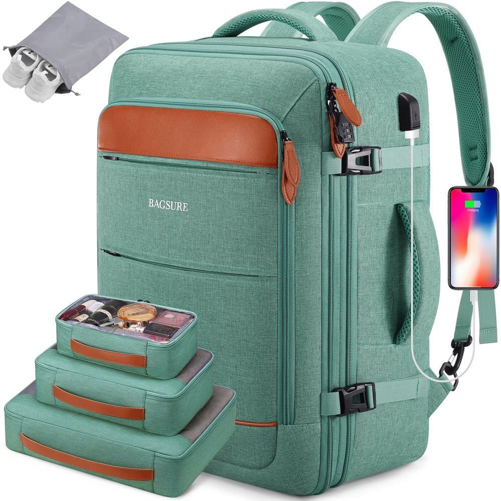 Mochila Bagsure Travel 42L Carry on Bagage com porta USB