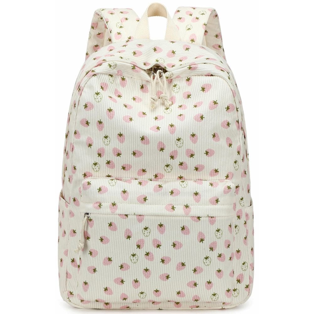 Mochila Bluboon para meninas da escola, bolsa de livros de veludo cotelê de 13 polegadas