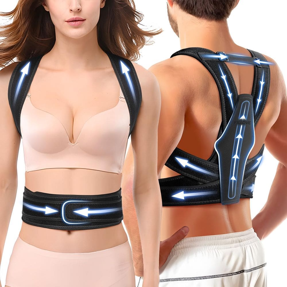 Corretor de postura FILLOVE Magnetic Therapy Back Support
