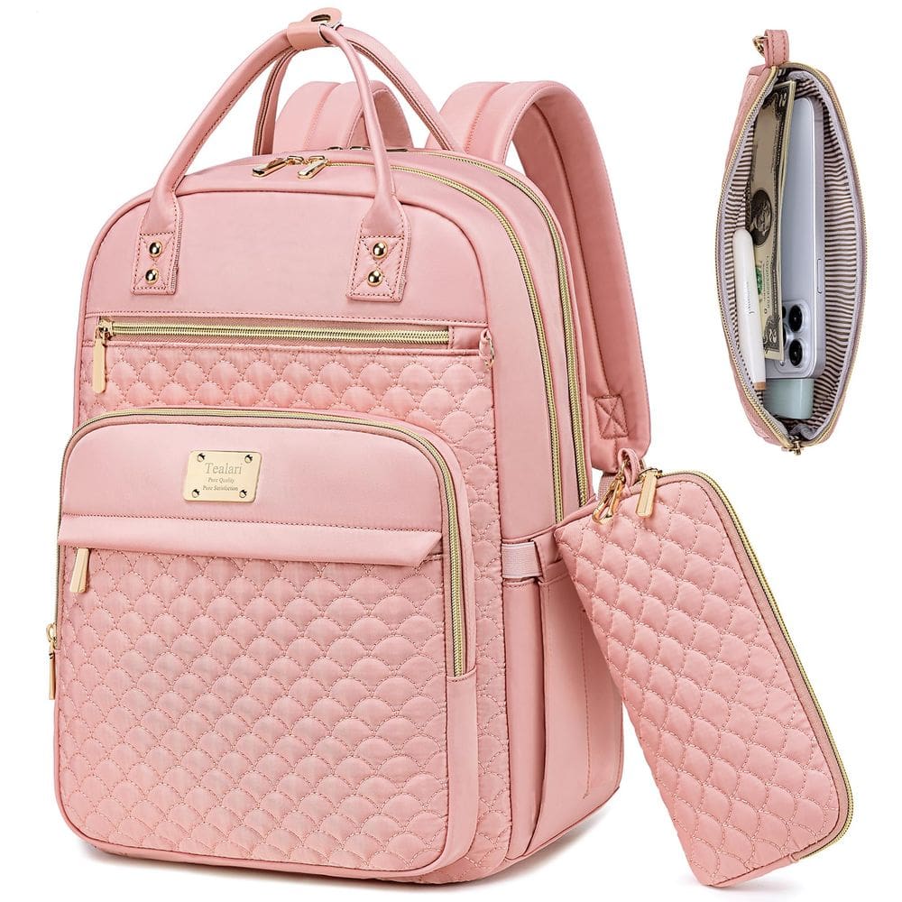 Mochila para laptop Tealari para mulheres de 15,6&quot; resistente à água