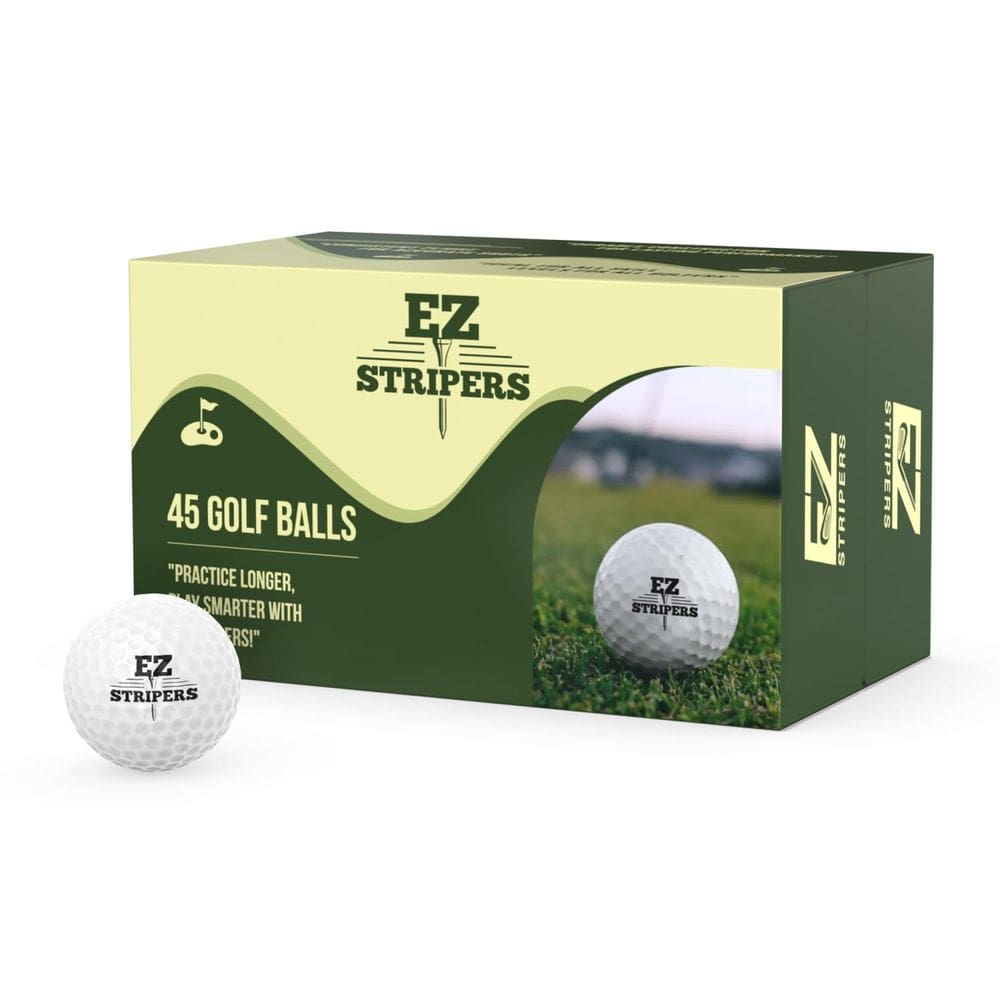 Bolas de golfe EZ Stripers de alta durabilidade, pacote com 45
