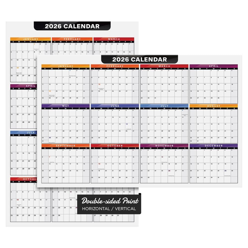 Calendário de mesa S Superfine Printing 2026 11x17