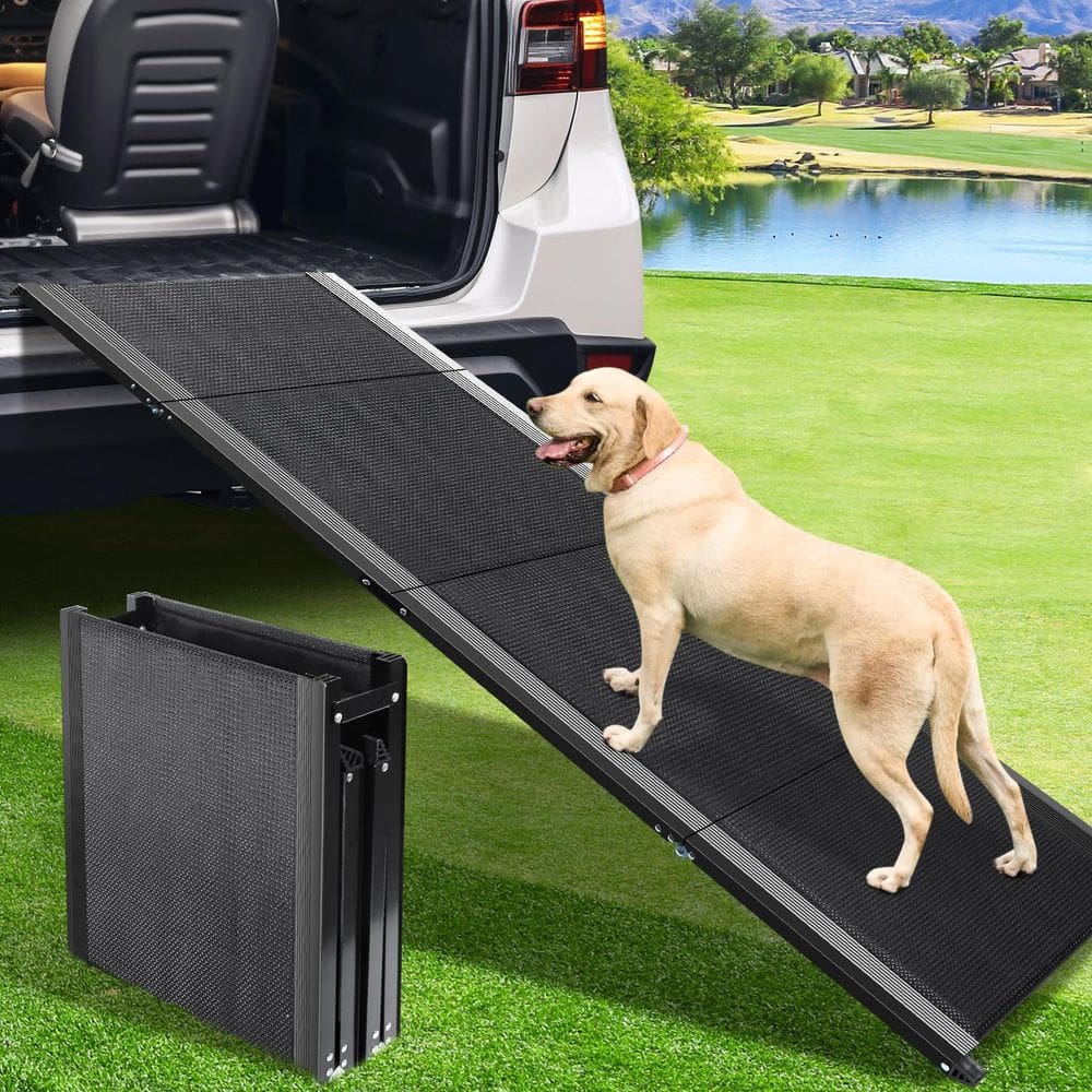 Rampa para cães JTSIOV dobrável extra larga para carro, SUV, caminhão