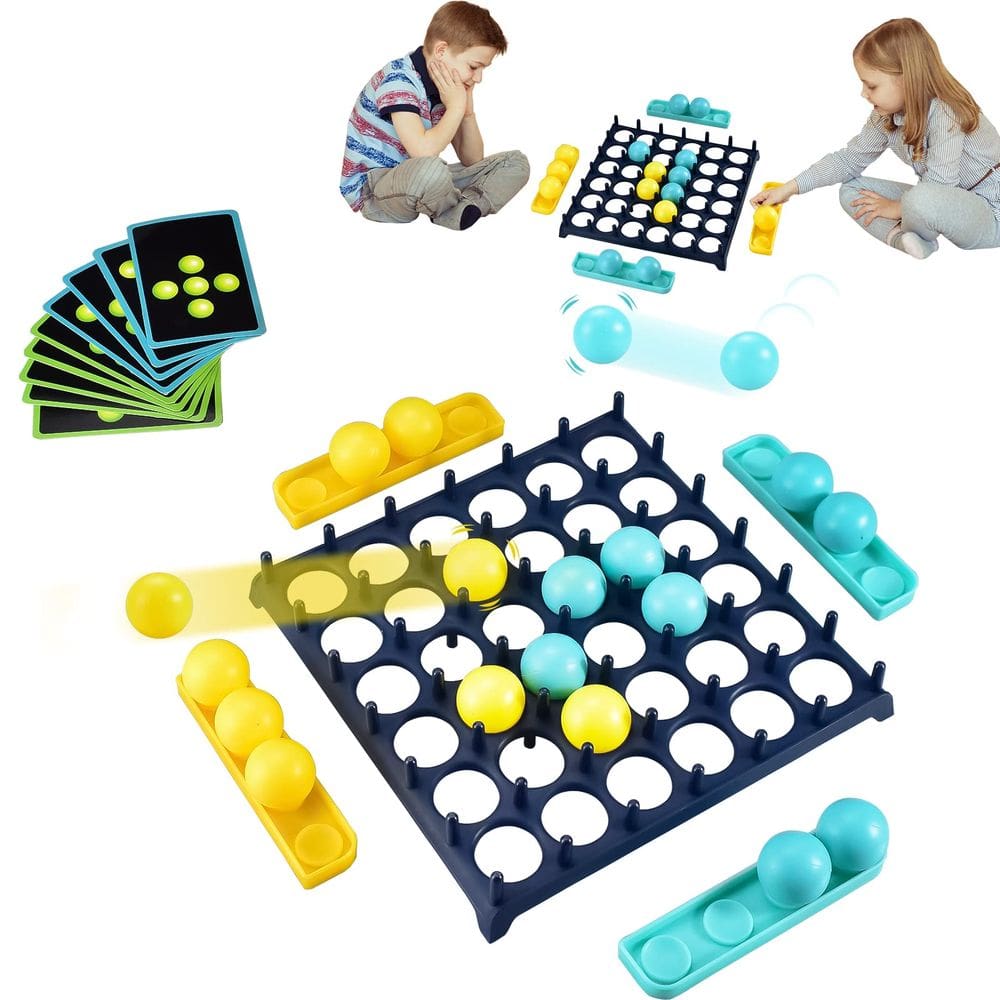 Jogo de tabuleiro GEWDW Bounce Ball Game para crianças de 3 anos ou mais