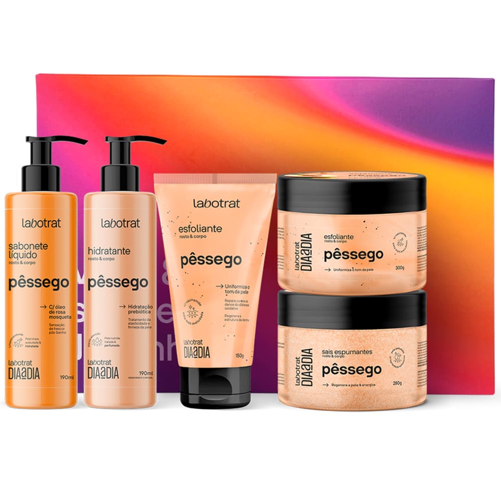 Kit Banho Labotrat Pêssego - 5 Itens