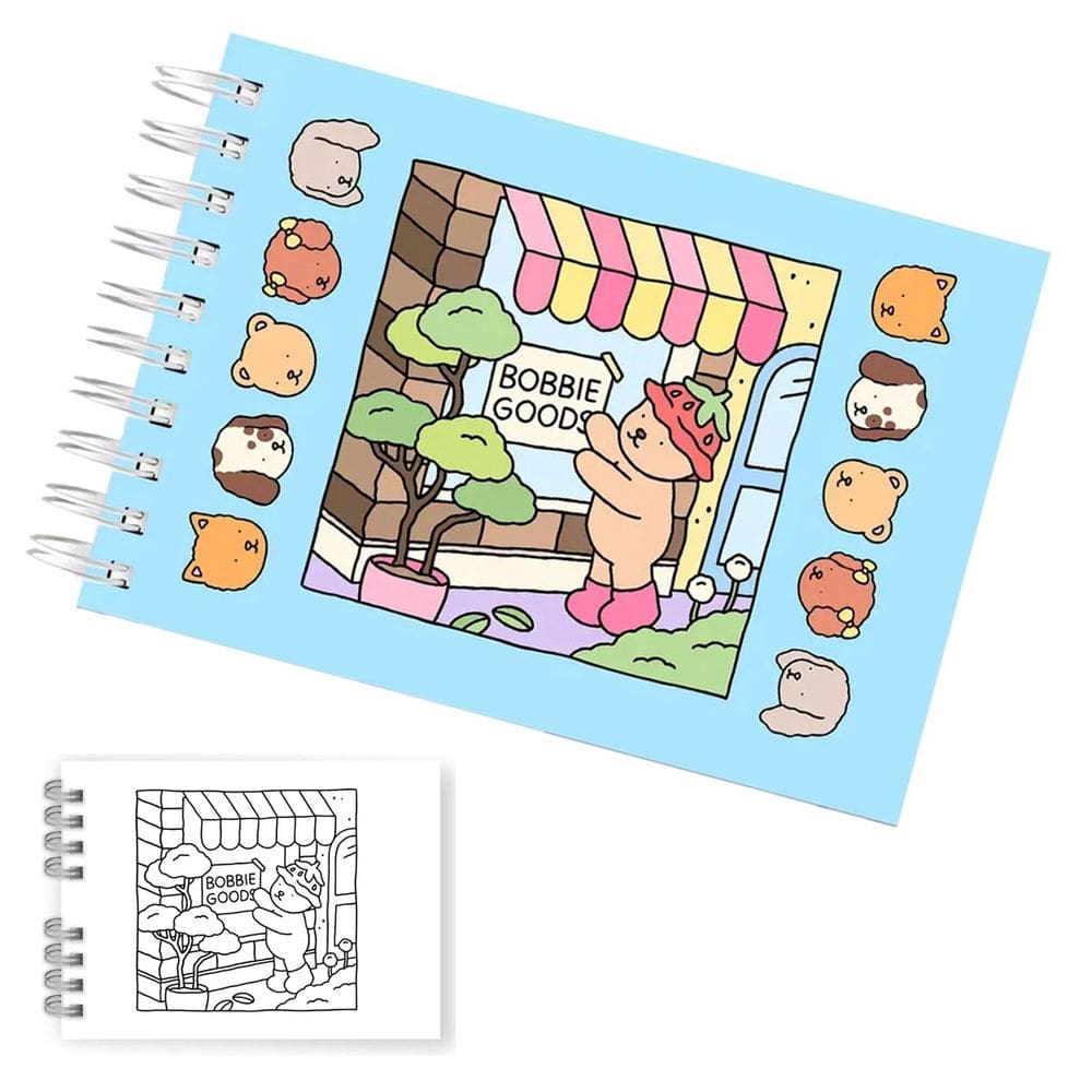 Livrinho de Colorir Pintar Desenho Urso Ursinho Livro Caderno Pintura Arte Diversao Lazer Entretenimento Relaxante