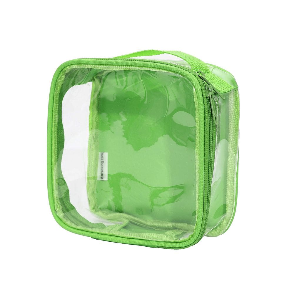 Bolsa de higiene de viagem EZpacking Clear aprovada pela TSA 3-1-1 verde