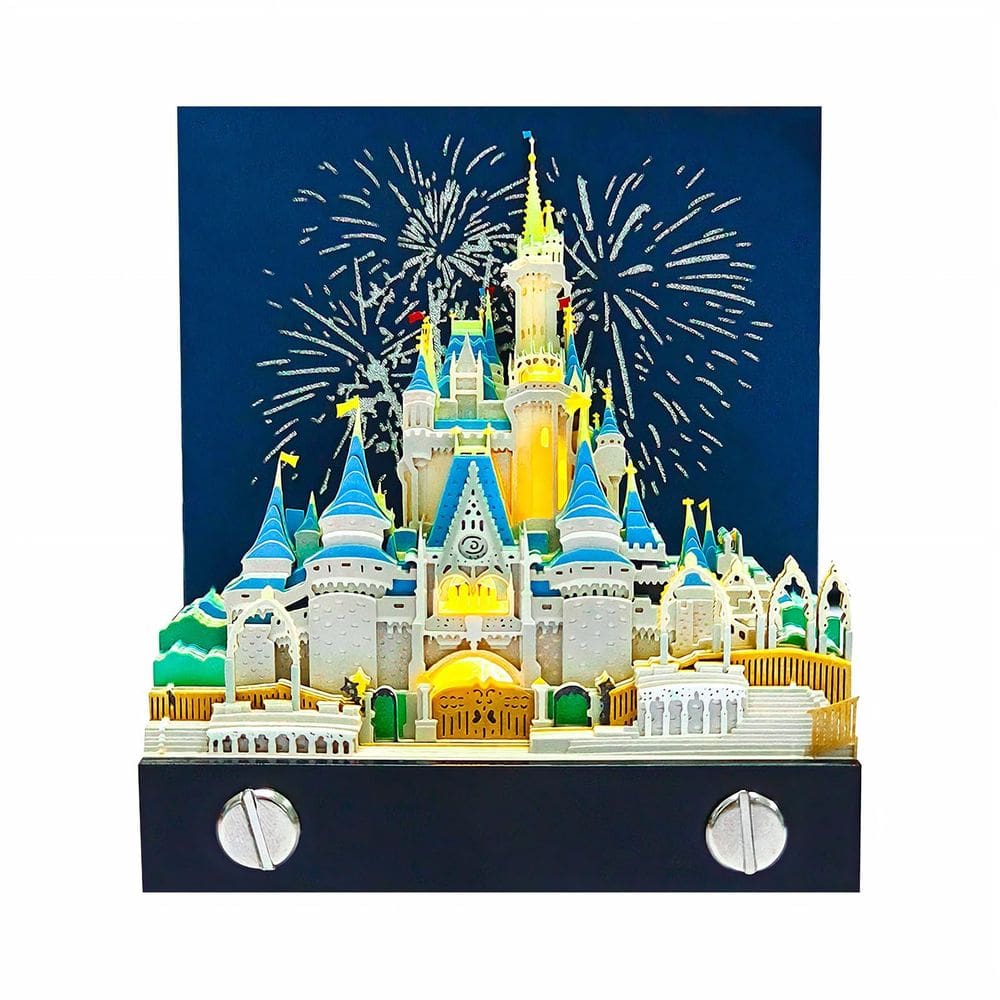 Calendário de mesa LiveGo 2025, bloco de notas 3D, arte em papel com luz