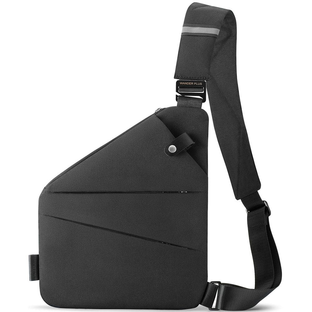 Bolsa tiracolo antifurto WANDER PLUS para viagens preta