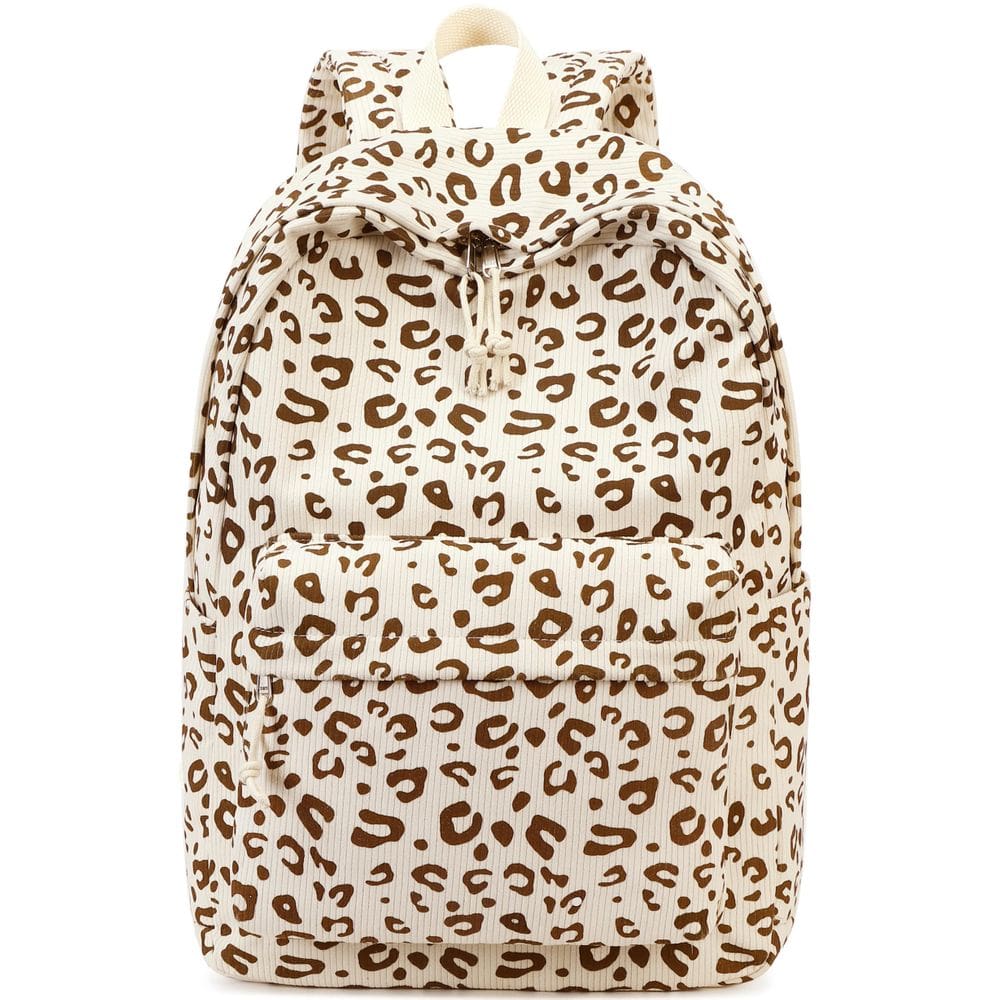 Mochila Bluboon para meninas da escola, bolsa de livros de veludo cotelê de 13 polegadas