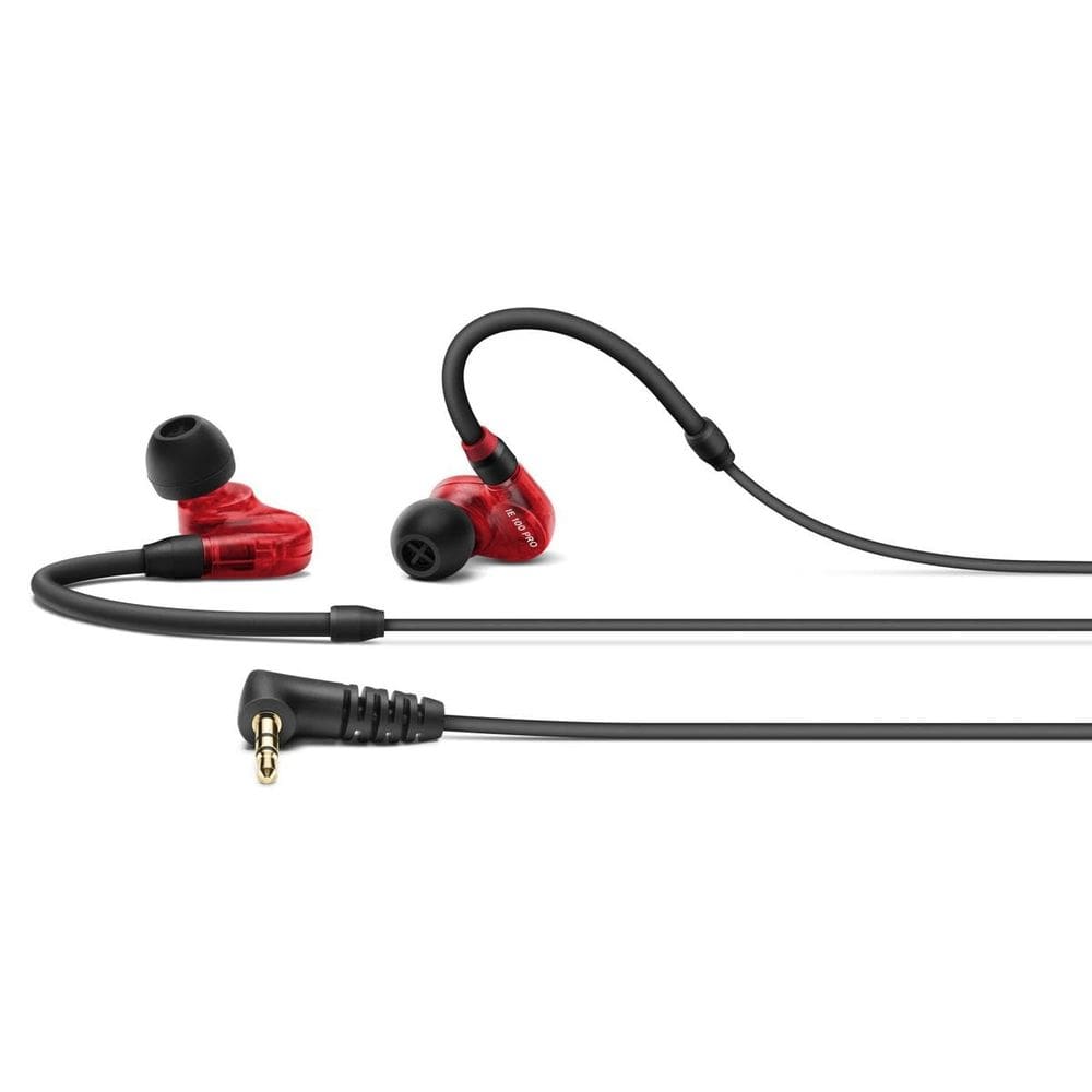 Monitor de áudio intra-auricular Sennheiser 508942 com fio vermelho