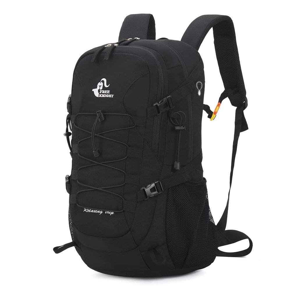 Mochila de caminhada Beash 40L impermeável com capa de chuva preta