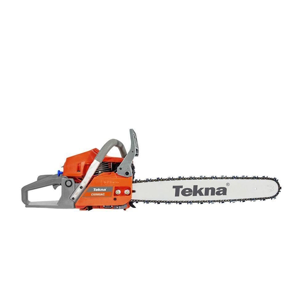 Motosserra Gasolina Tekna Cs58ac, 54cc, 2t, Corrente Oregon, Barra Tekna 20