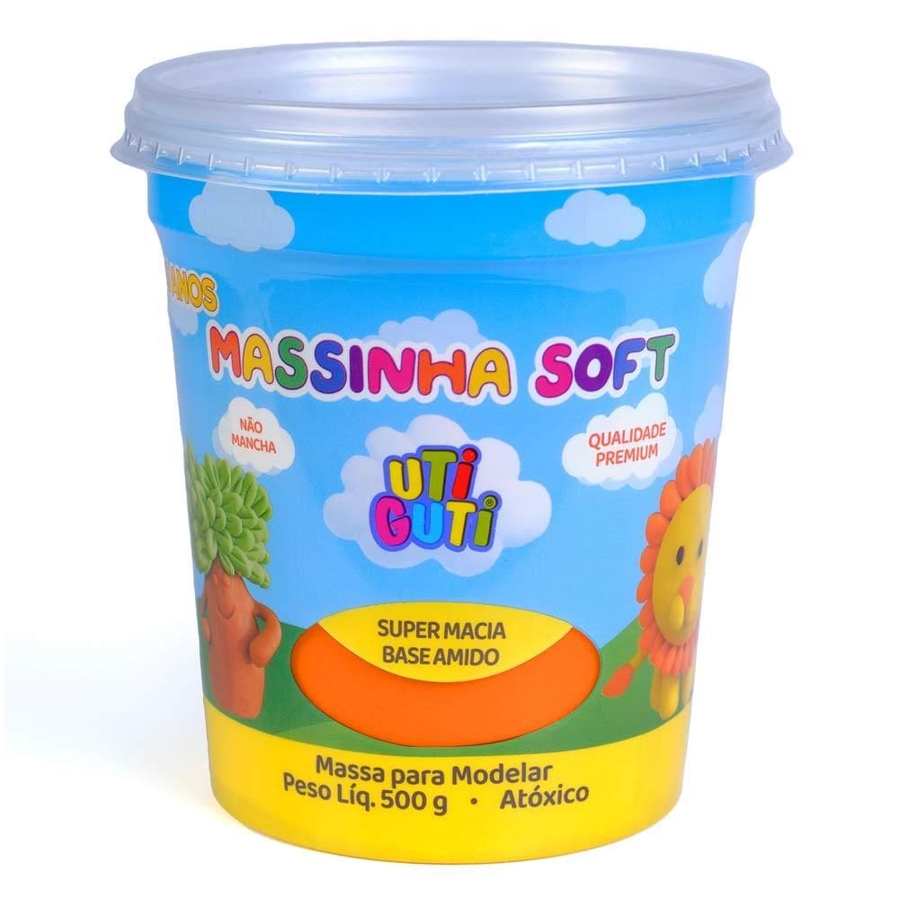 Massa de Modelar 500g Laranja Uti Guti 004011