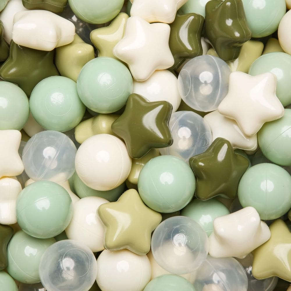 Ball Pit Balls TRENDPLAY Star 100 para crianças pequenas, cor verde