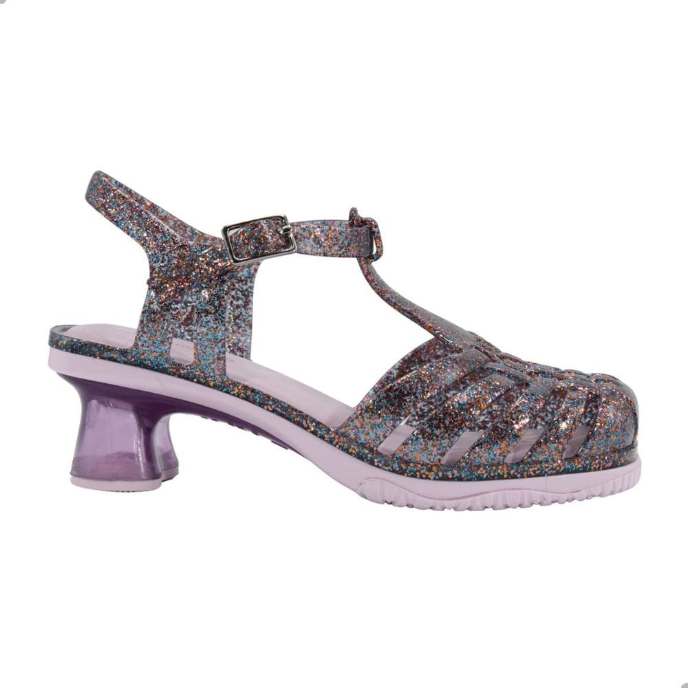 Sandália Mini Melissa Vixen Inf Rosa Glitter