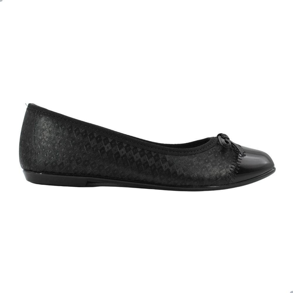 Sapatilha Feminina Moleca Napa Geometrico Grecia Fresh Neo Preto