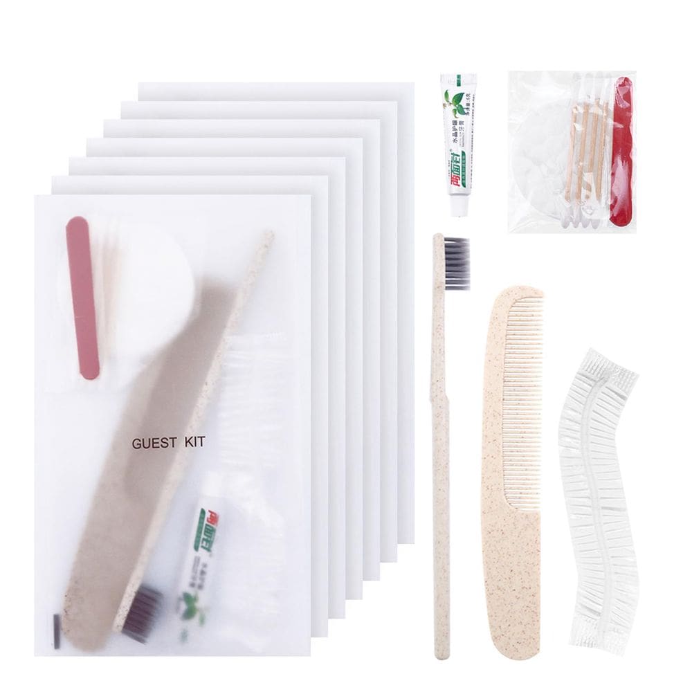 Kit de higiene LLHQAMT Travel com escova de dentes, pasta de dentes (pacote com 20)