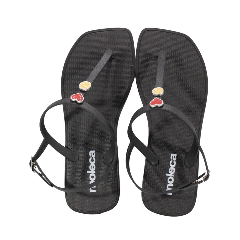 Sandália Rasteira Moleca Preto