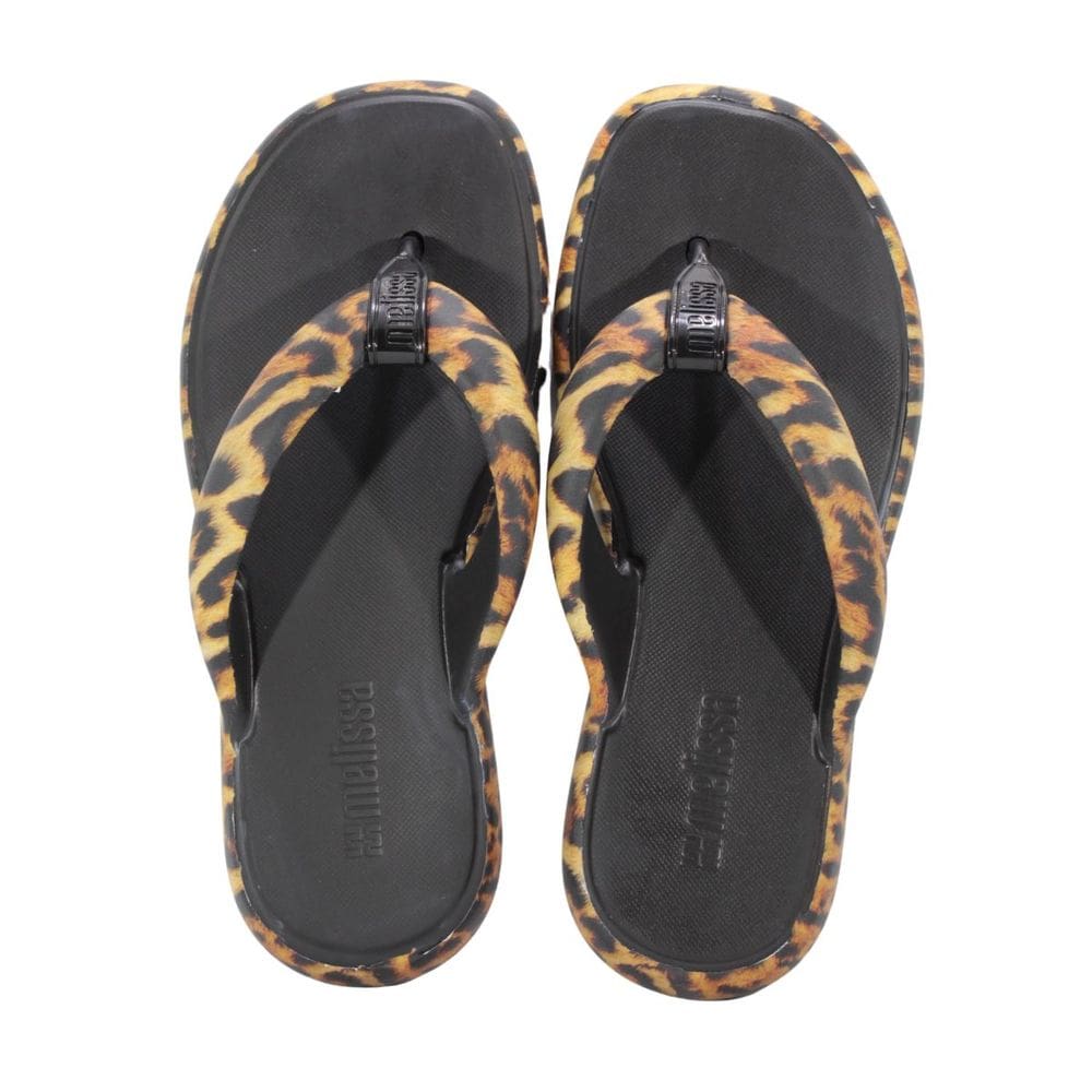 Tamanco Melissa Free Low Print Adulto Preto/Marrom