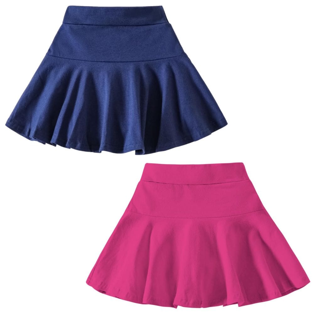 Pacote com 2 saias DREAM BUS para meninas com pregas e shorts de 18 a 8 anos