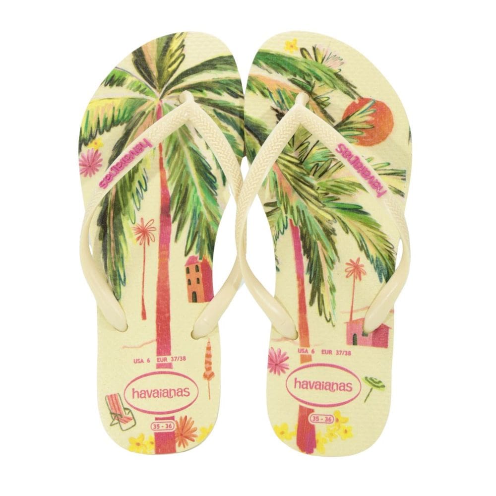 Chinelo Havaianas Slim Summer Bliss Butter Cream