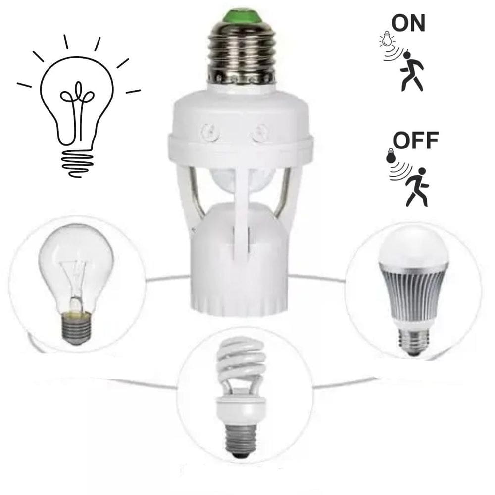 Soquete E27 Com Fotocélula Para Luzes Internas