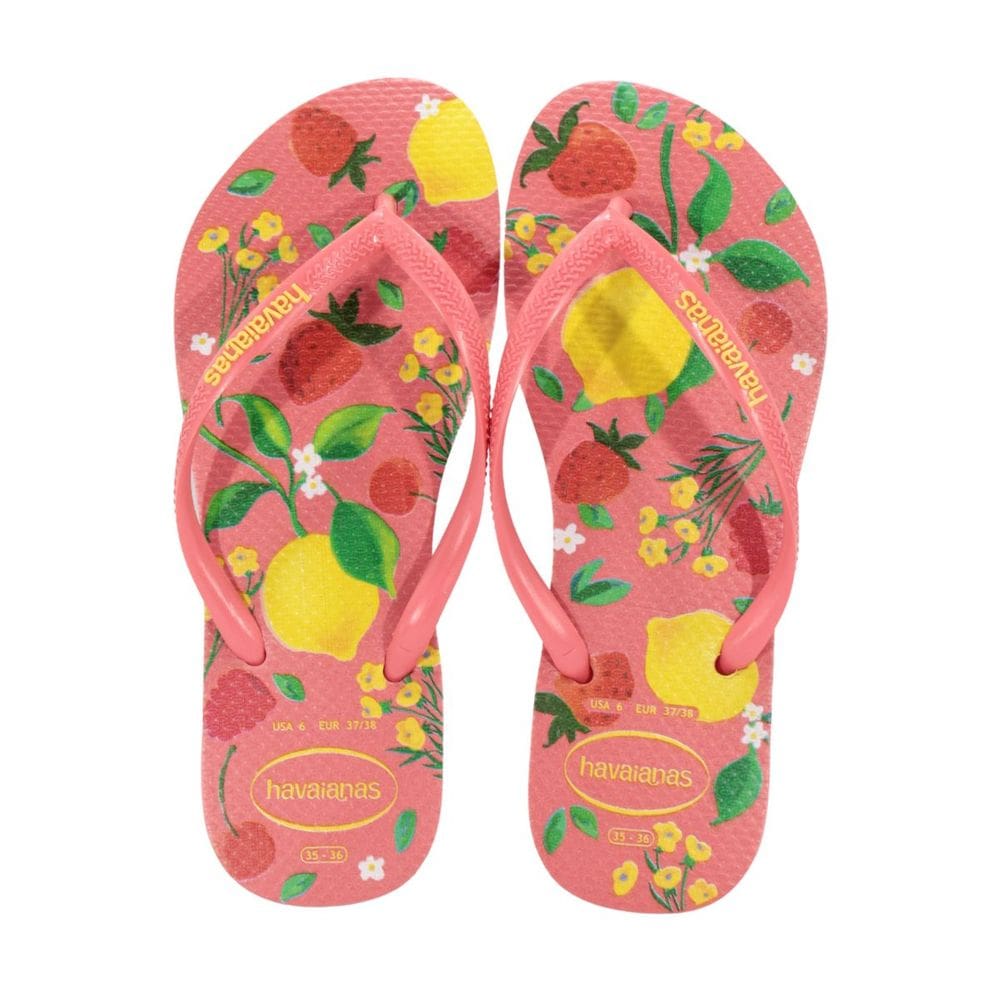 Chinelo Havaianas Slim Summer Bliss Coral Tropical