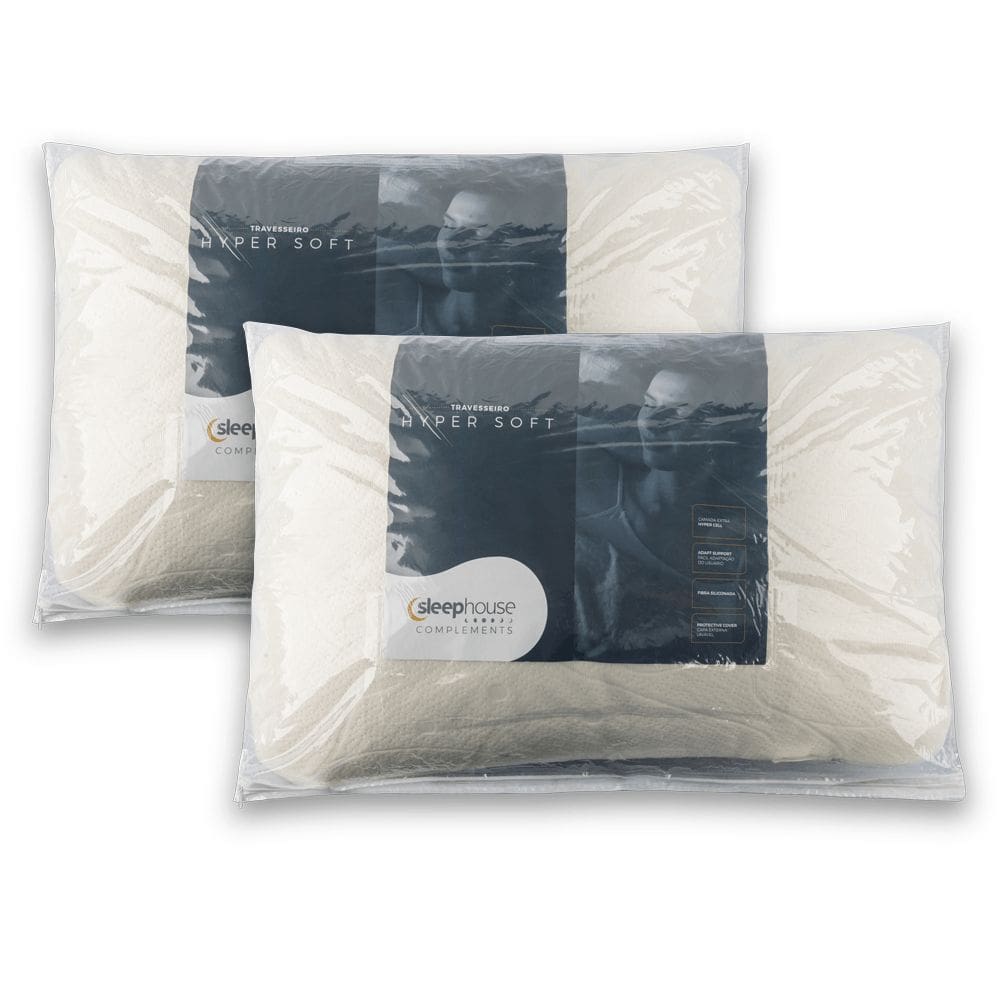 Conjunto de Travesseiros 60x40 cm - Hyper Soft - Sleep Complements