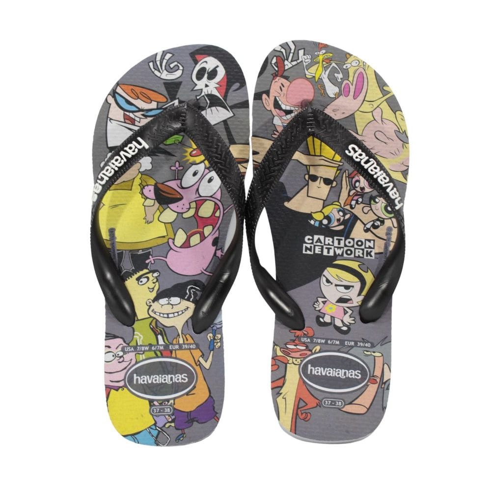 Chinelo Havaianas Top Clássicos Warner Cartoon Network Cinza