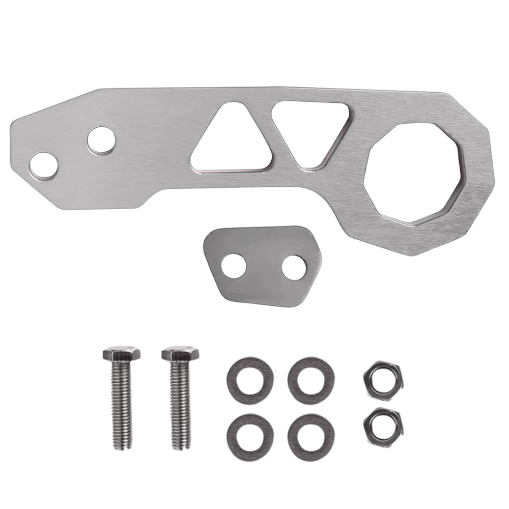 Tow Hook Engate Reboque Carro Camionete tuning Cinza Veicul