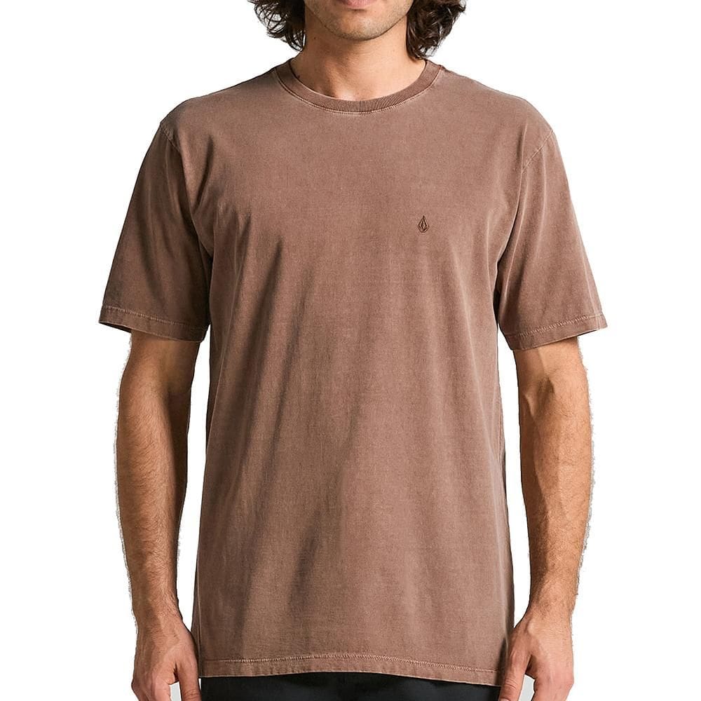Camiseta Volcom Solid Stone WT25 Masculina Marrom