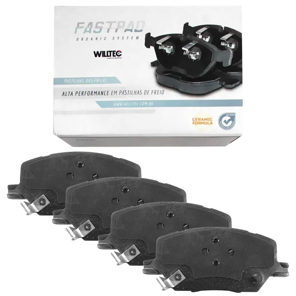 Kit Pastilha Freio Compass 2016 a 2025 Fastpad Willtec FP254