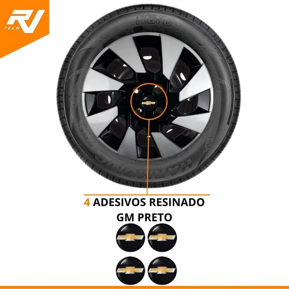 Jogo de Calotas Onix Prisma 2014 a 2016 Aro 14