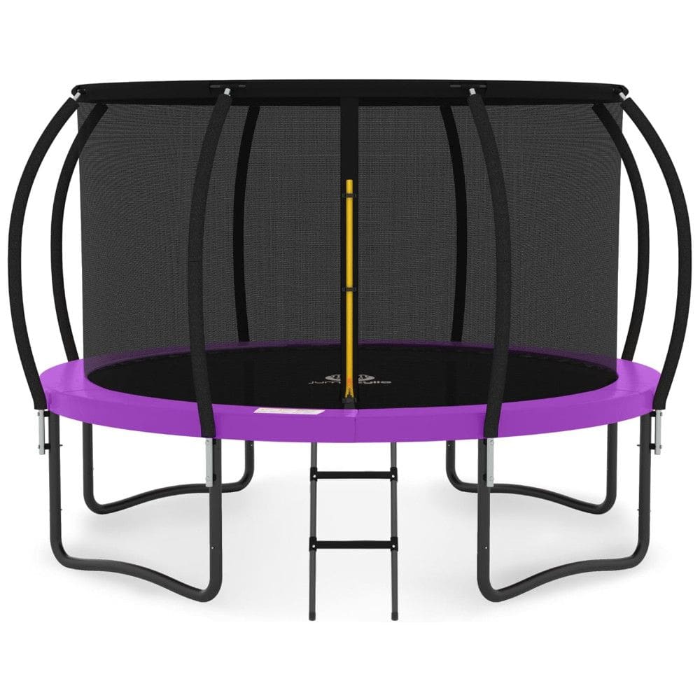 Trampolim JUMPZYLLA 2,4m, 3m, 3,6m, 4,3m, 4,6m, 4,9m com Rede de Proteção, Escada e Revestimento Antiferrugem, Aprovado pela ASTM, para