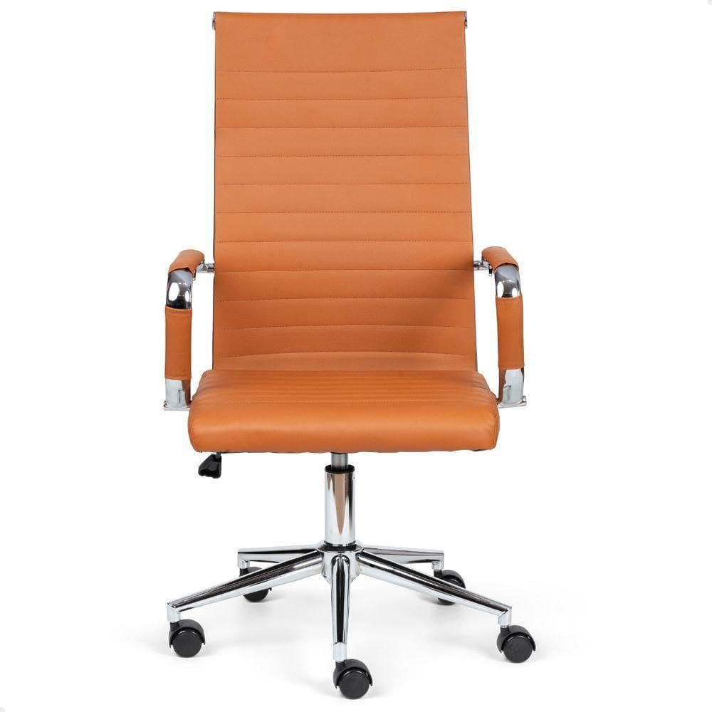 Cadeira Esteirinha De Escritório Presidente Charles Eames P305 Caramelo