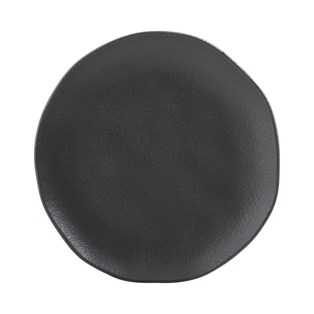 Prato Sobremesa Organico Preto Matte Porto Brasil 6 Peças