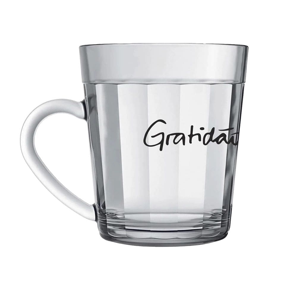 Caneca Nadir Americano em Vidro Decorado 270ml - Item Variado