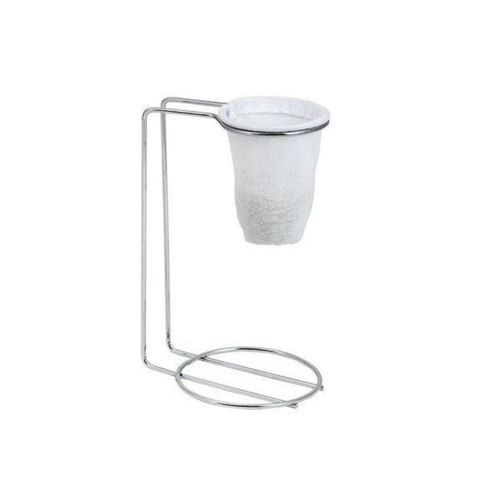Suporte Mini Coador Individual Para Café e Chá Aço Cromado Prime
